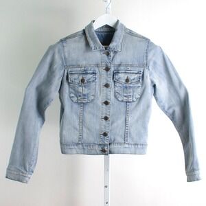 Kut From The Kloth Light Wash‎ Denim Jean Jacket Women's Size Medium Classic Fit